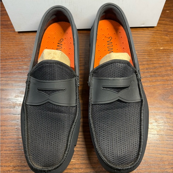 SWIMS Men’s Penny Loafer Moccasins Black Size 12 - Picture 4 of 5